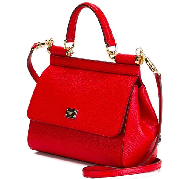 17SS DOLCE & GABBANA ドルチェ&ガッバーナ コピー DG162 SMALL‘SICILY’BAG IN DAUPHINE PRINT LEATHER